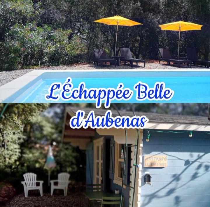 Chalet "Le Petit Olivier" Gites Appart 'Hotel L'Echappee Belle D'Aubenas Logement 2 Sur 3 Екстер'єр фото